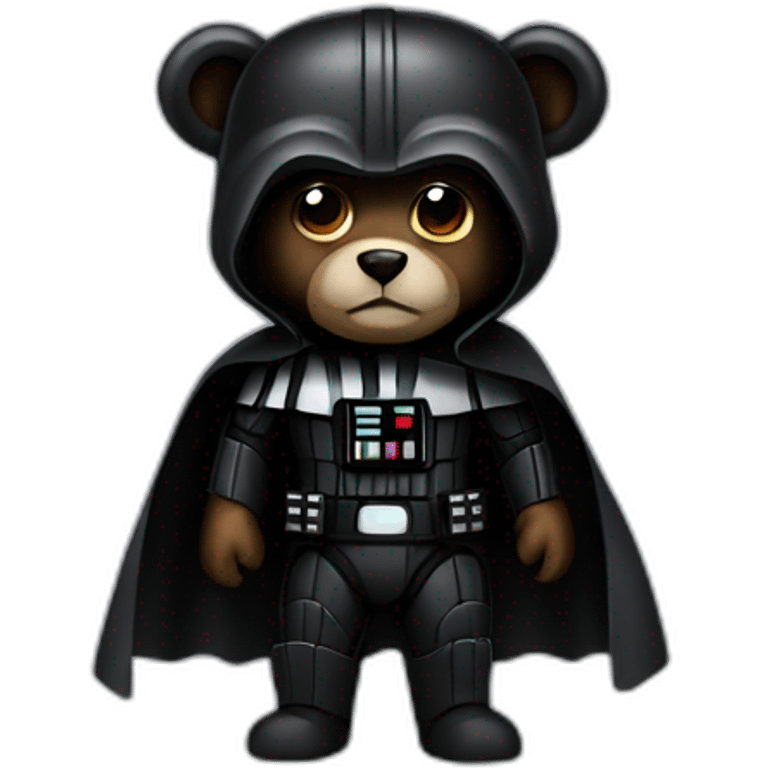 A bear in darth vader suit emoji