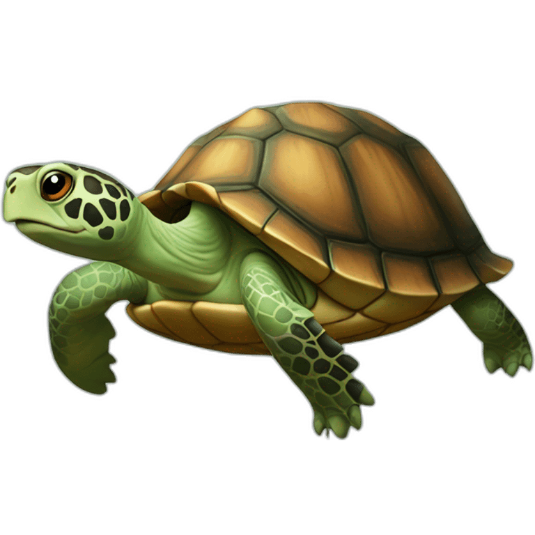 Une tortue magique emoji