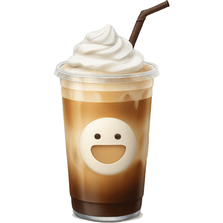 Iced coffee latte emoji