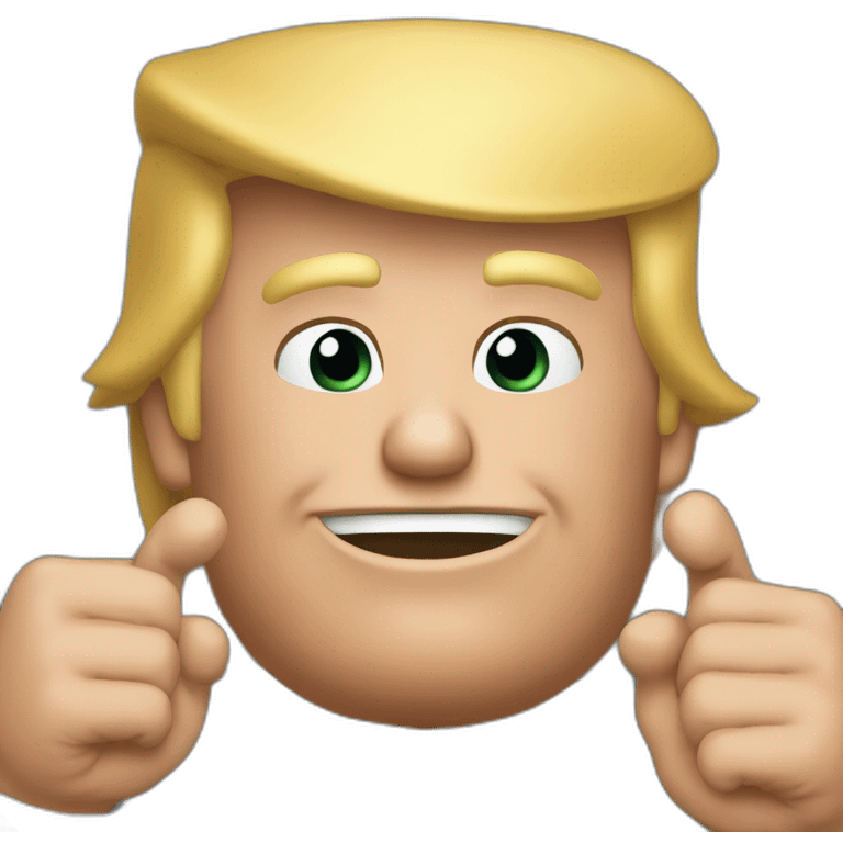 donald trump fait un doigt emoji