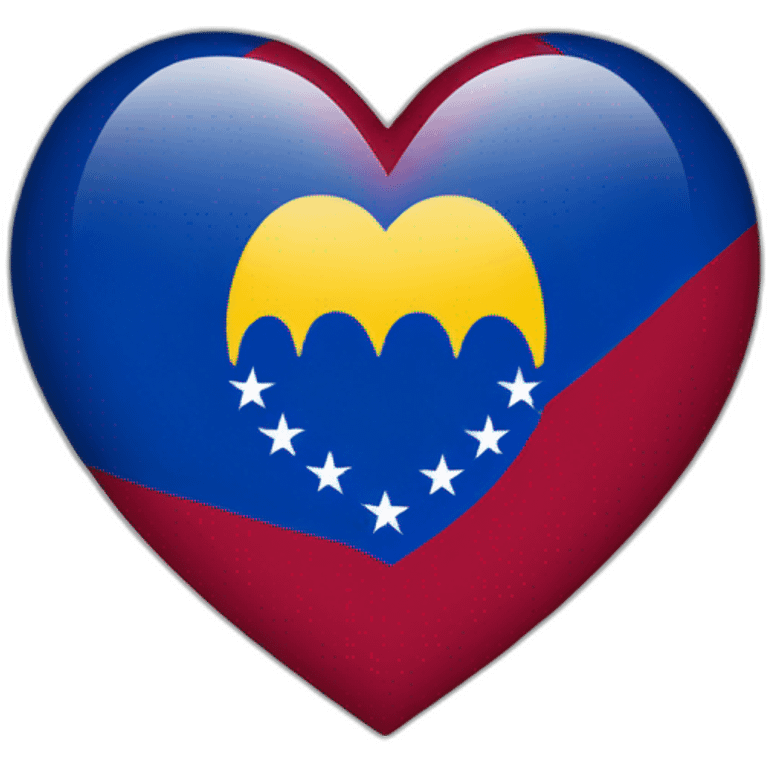 Venezuela flag in heart emoji