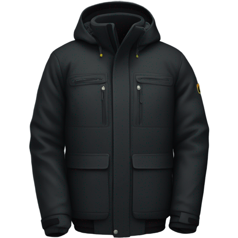 Ski jacket black  emoji