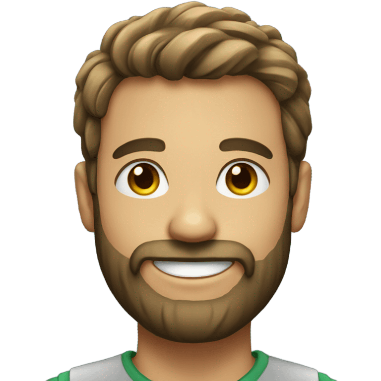 smiling male portrait with beard emoji