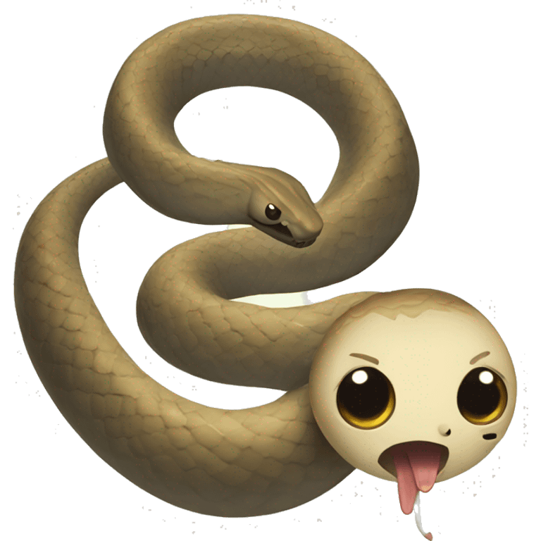 long snake in hole emoji