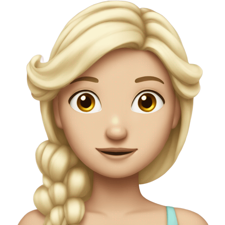 Princess fairy white girl blonde hair  emoji