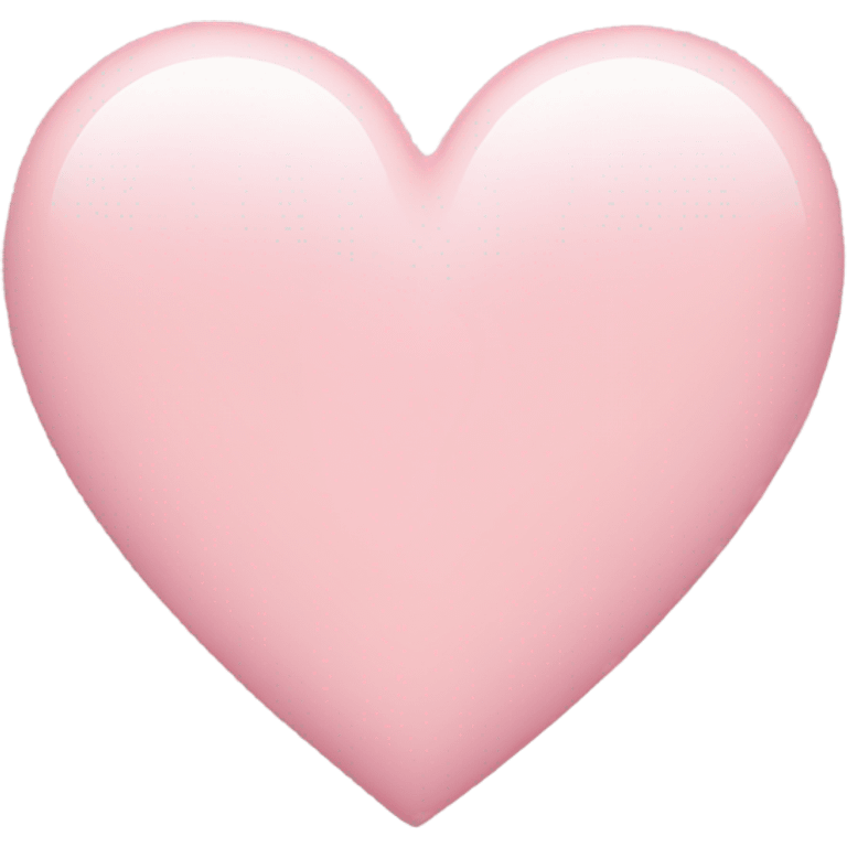 Light pink heart emoji