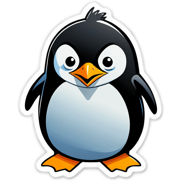 An angry penguin emoji