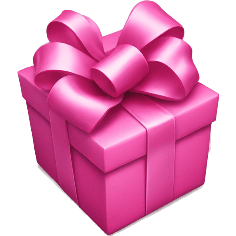 pink bow on a present emoji