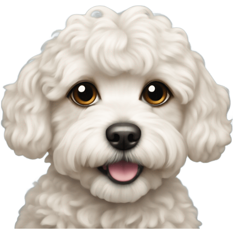 Dog maltipoo like Aquarius sign emoji