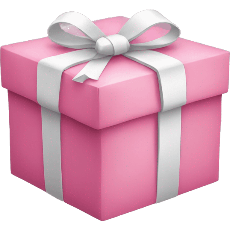 Cute pink gift emoji