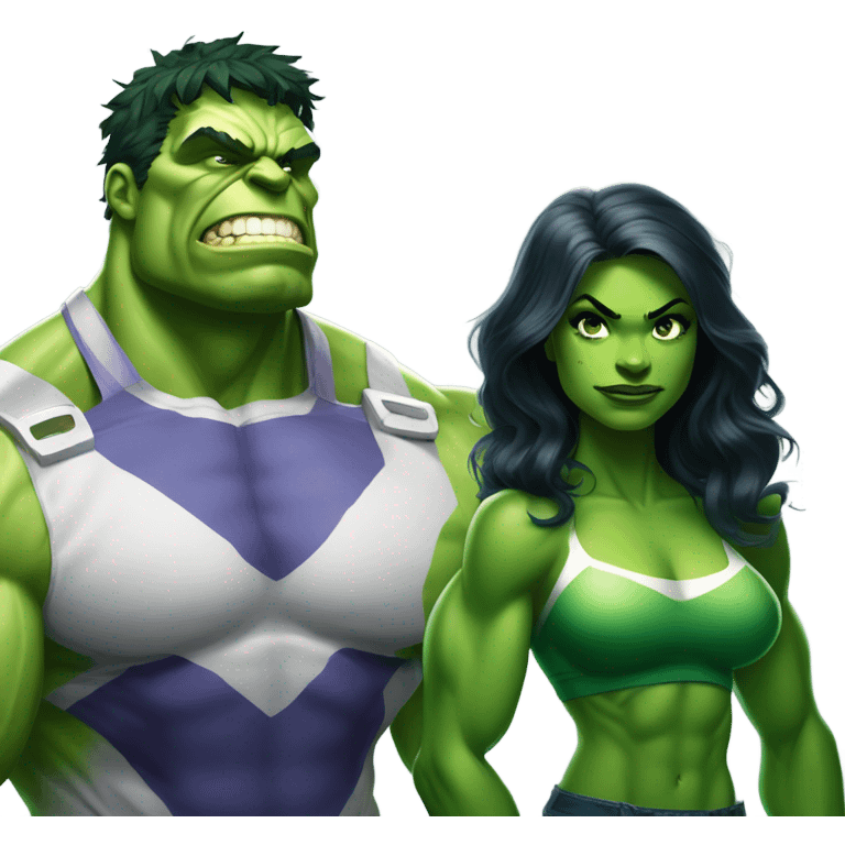 hulk and she hulk emoji