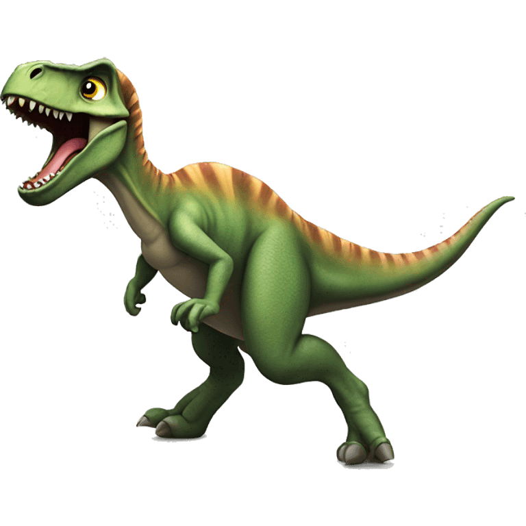 a dino doing a ollie  emoji