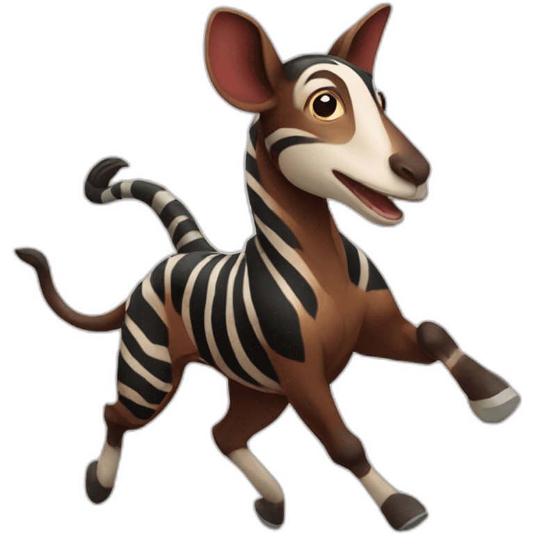 Okapi Galloping emoji