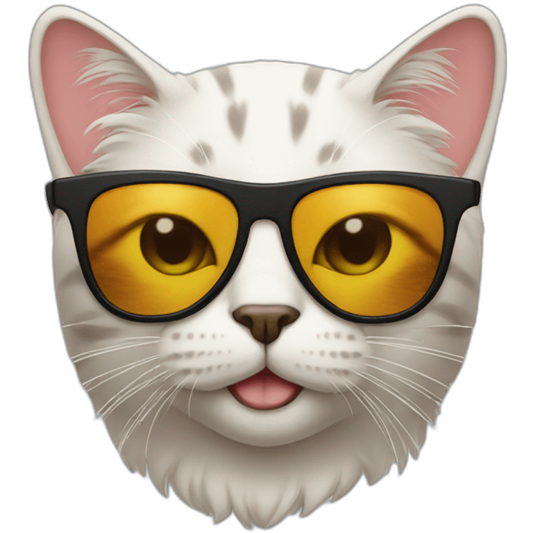 Cat with sunglasses emoji