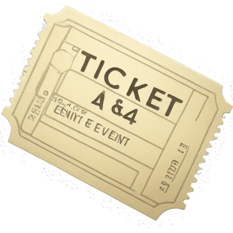 a ticket for a event emoji