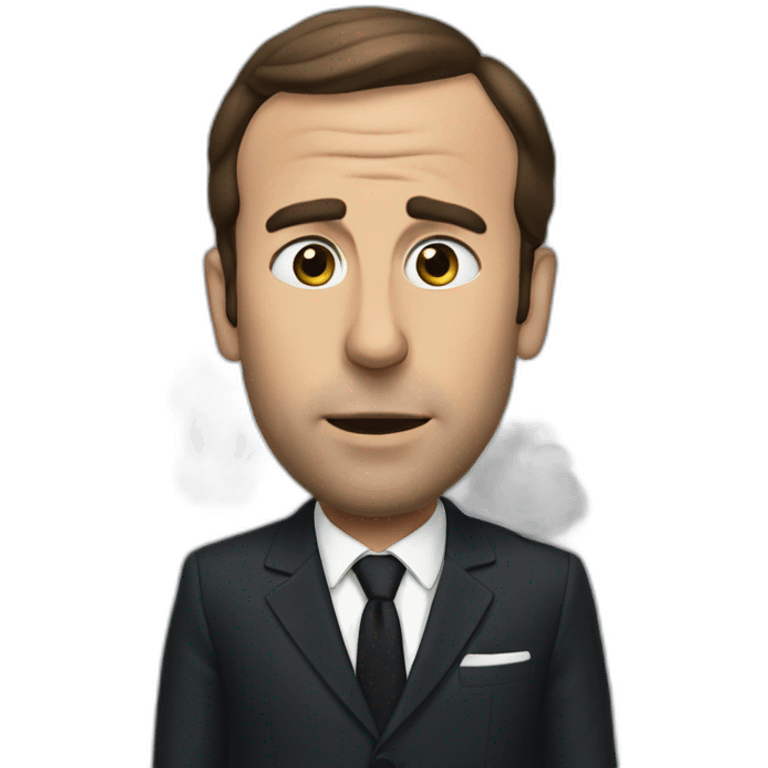 macron smoke emoji