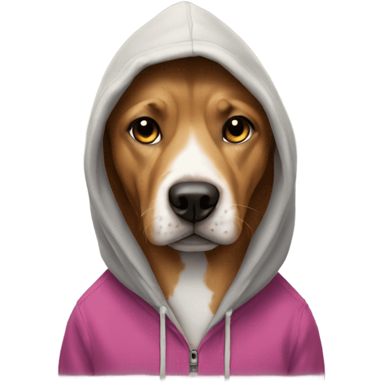 dog wearing a hoodie emoji