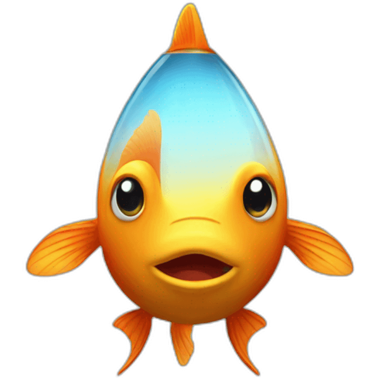 gold fish rocket emoji