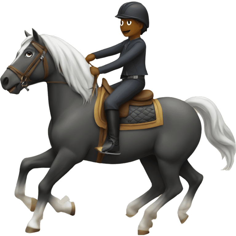 a horse riding a horse emoji