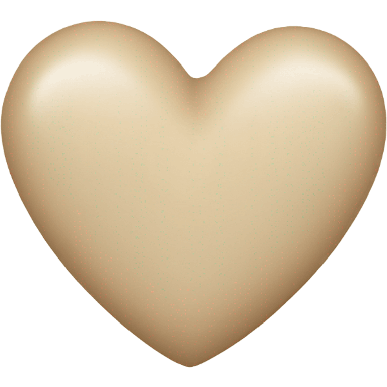 Beige heart emoji