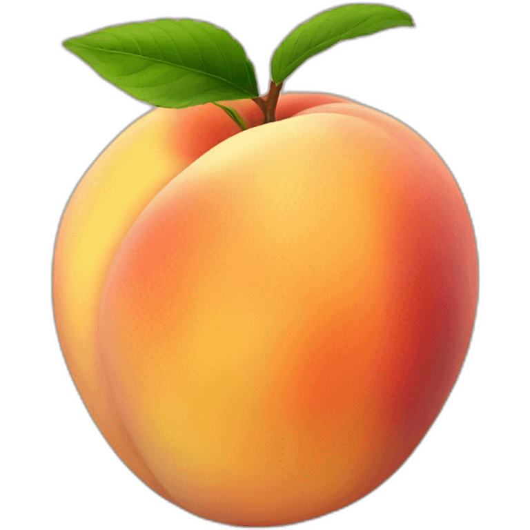 Big juicy peach emoji