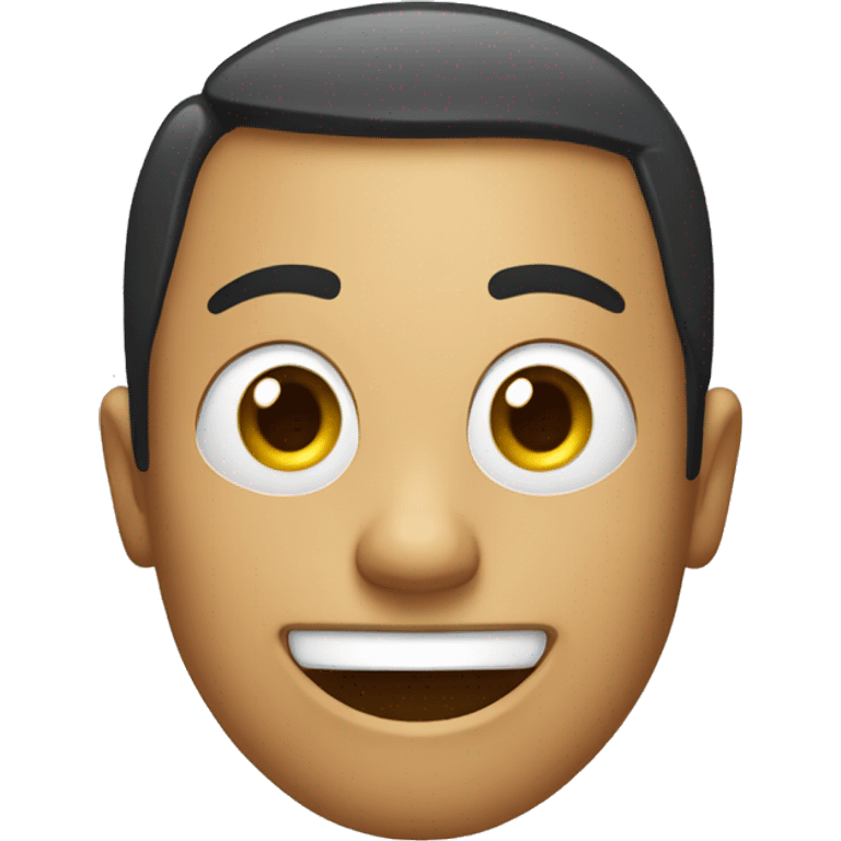 A smile face. With an X symbol on the eyes. It must be clear on the inside background.  emoji