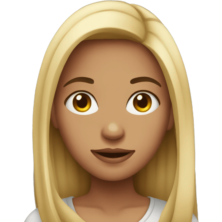 a girl embrassed emoji