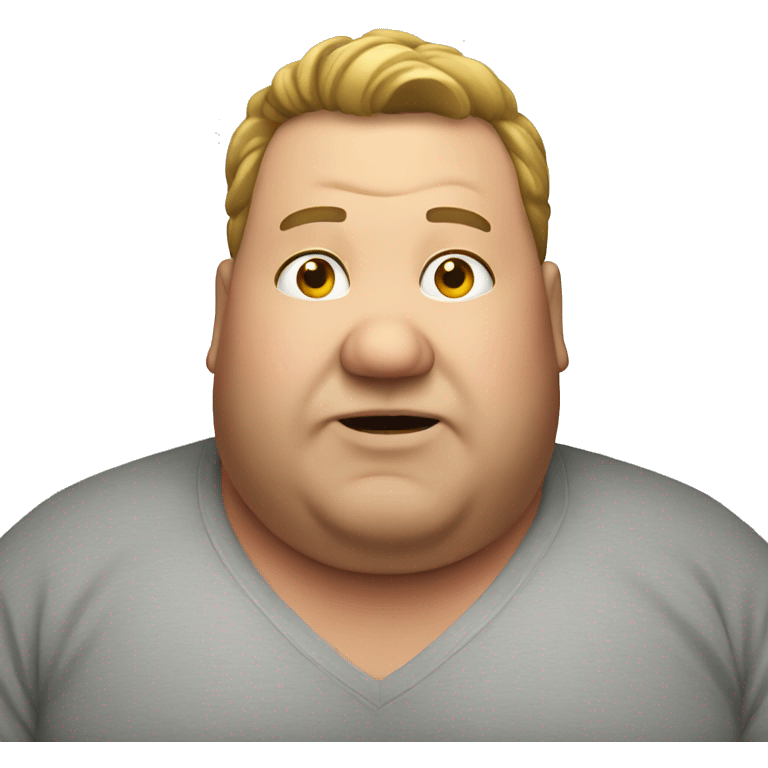 Fat guy emoji