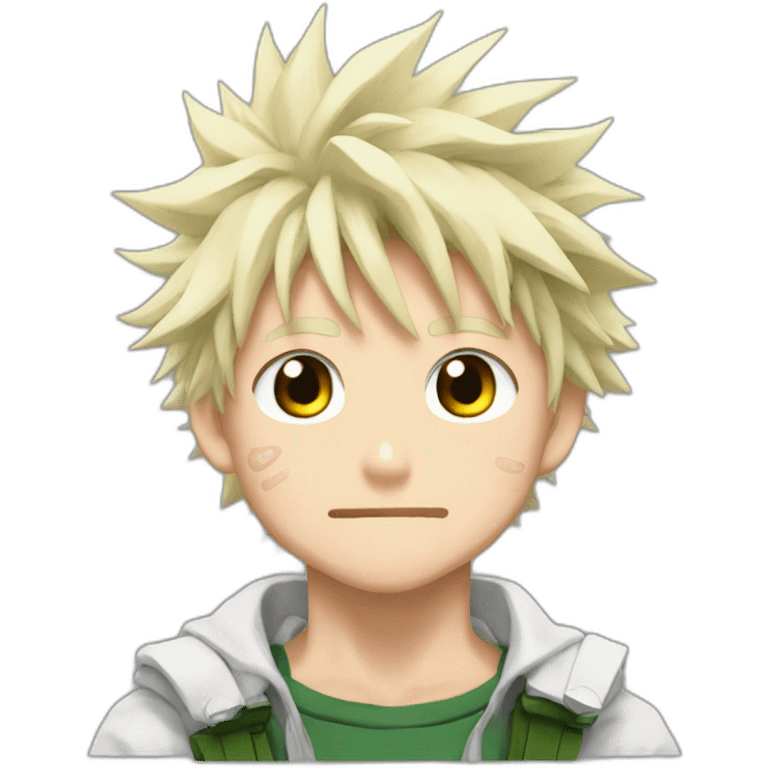 Bakugo my hero academia neutral emoji