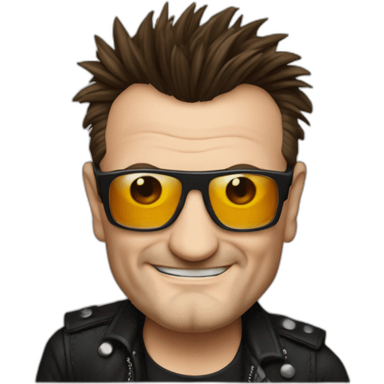 Bono u2 whit beer emoji