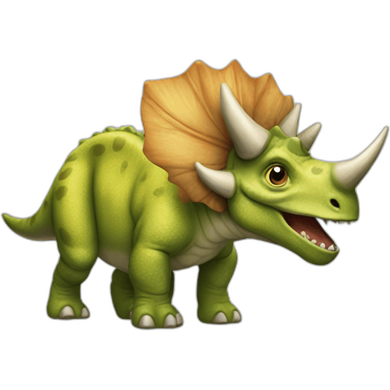 Triceratops dinosaurs emoji