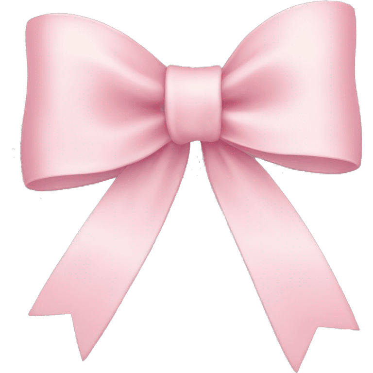 light pink ribbon bow emoji