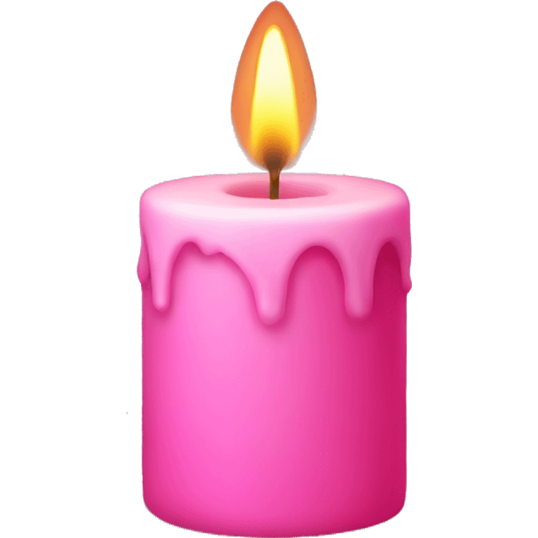 Pink candle  emoji