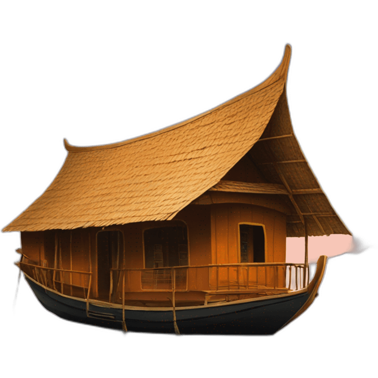 Kerala boat house emoji