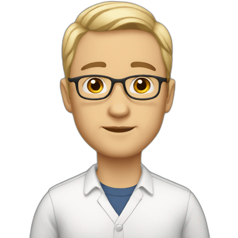 teacher, white, no glasses, short hair, man emoji