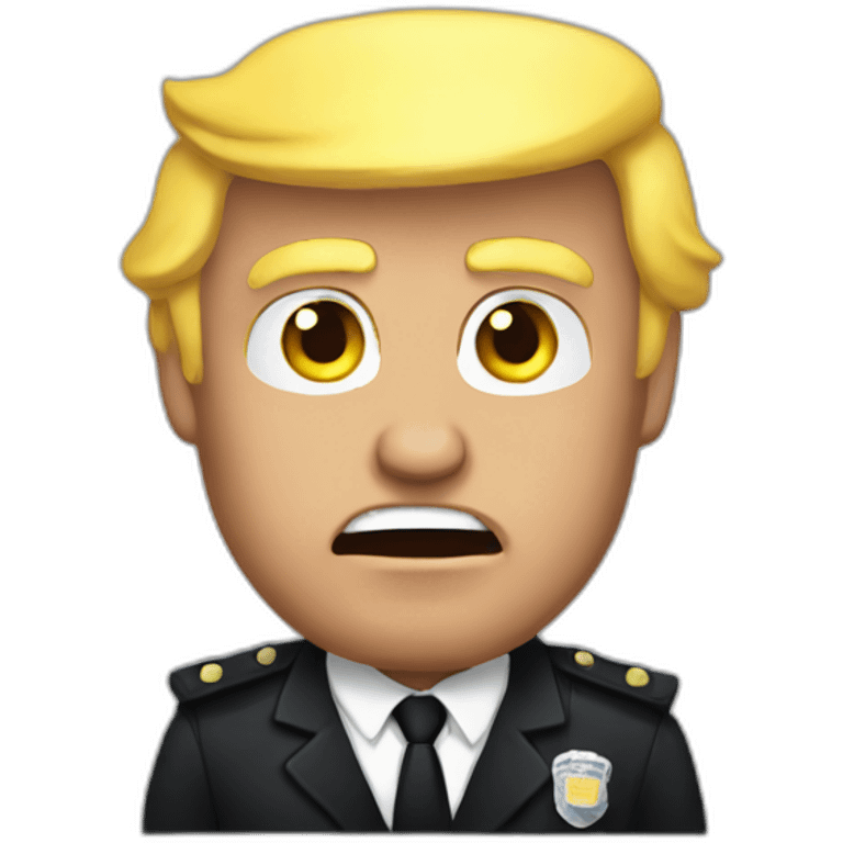 trump-getting-arrested emoji