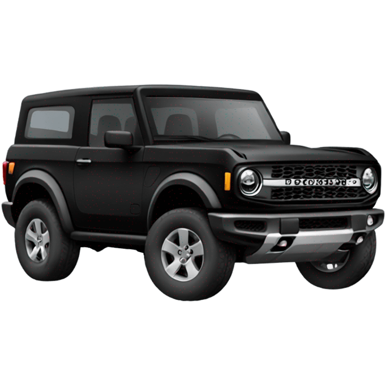 Black bronco sport car  emoji