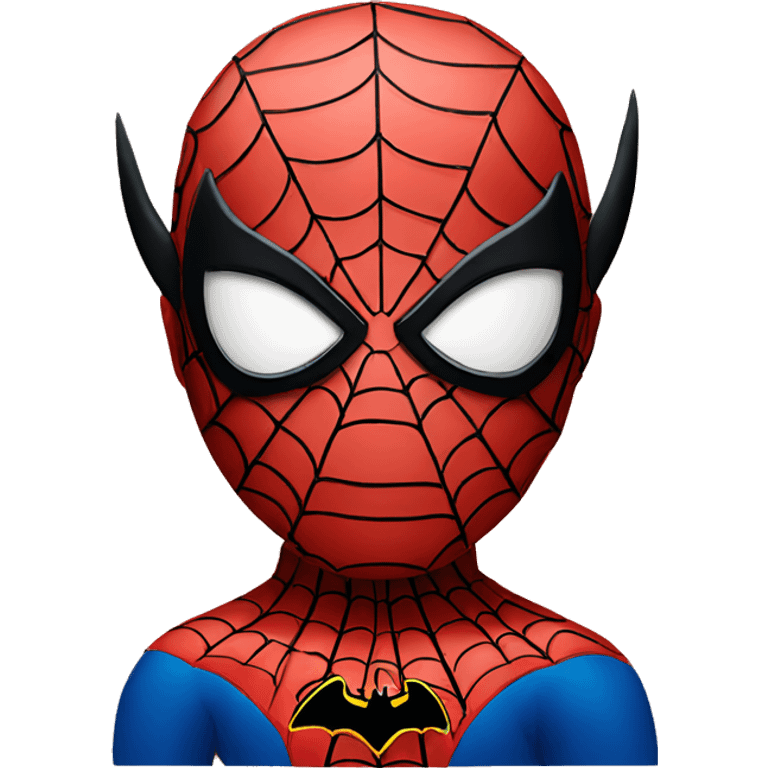 Spider-Man with Batman ears emoji