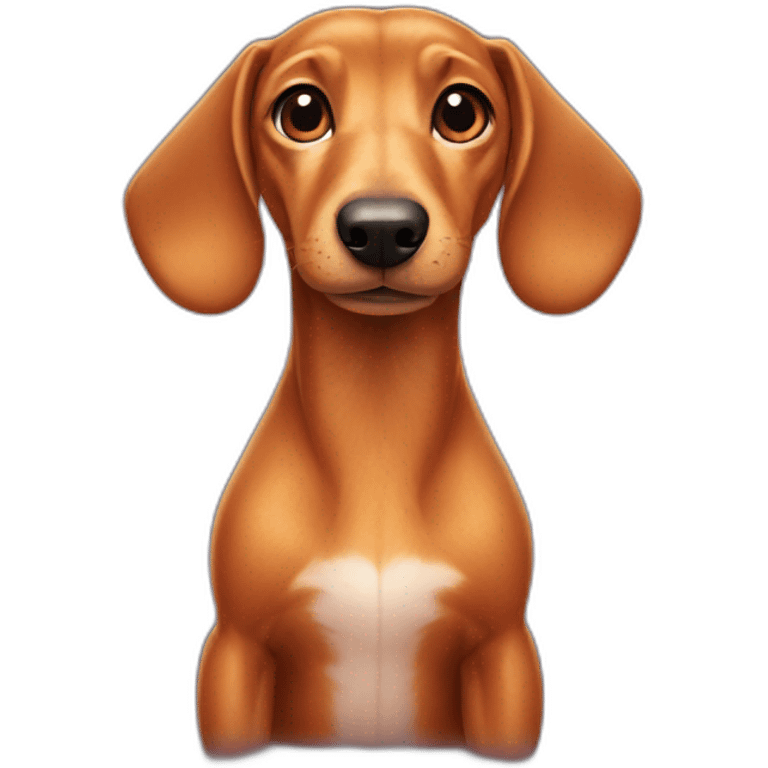 Dashchund in dinosaur emoji