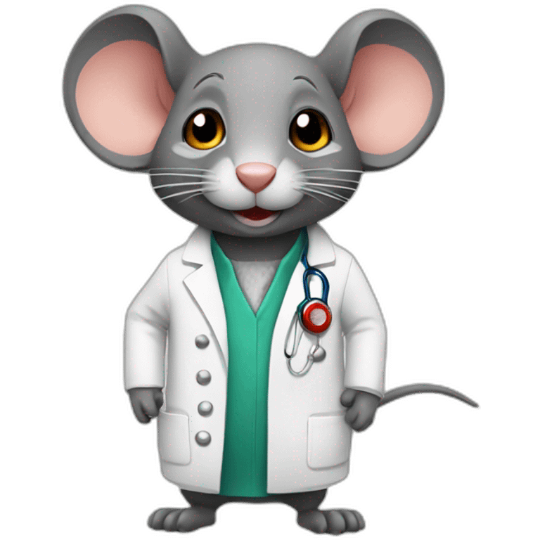 rat doctor emoji