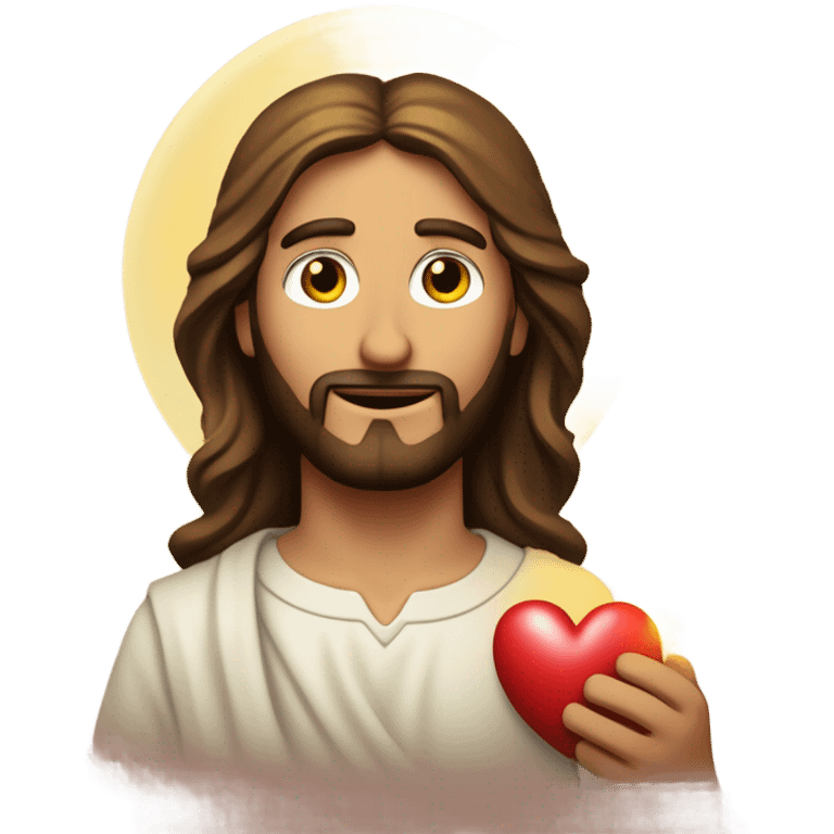 Jesuscristo con un corazón así 💗 emoji