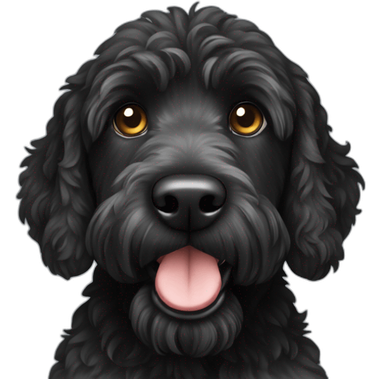 Black labradoodle emoji