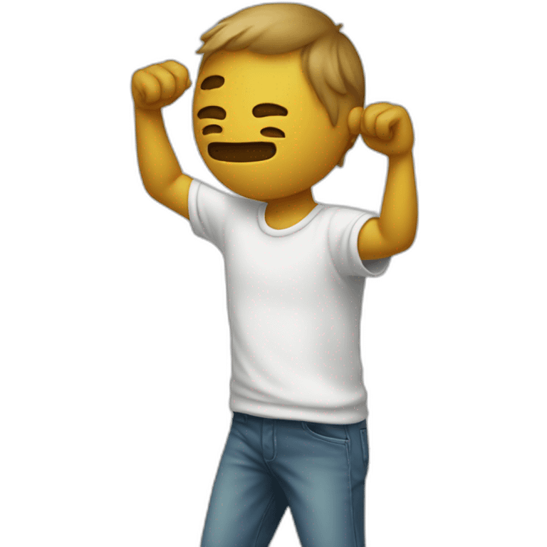 Someone who dab  emoji