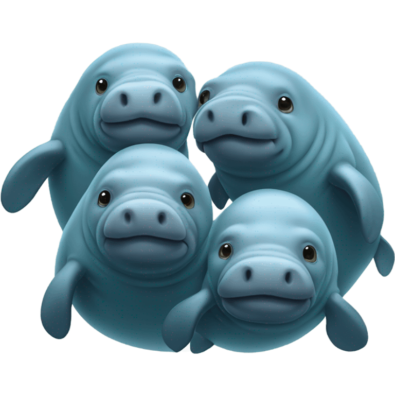 five manatees emoji