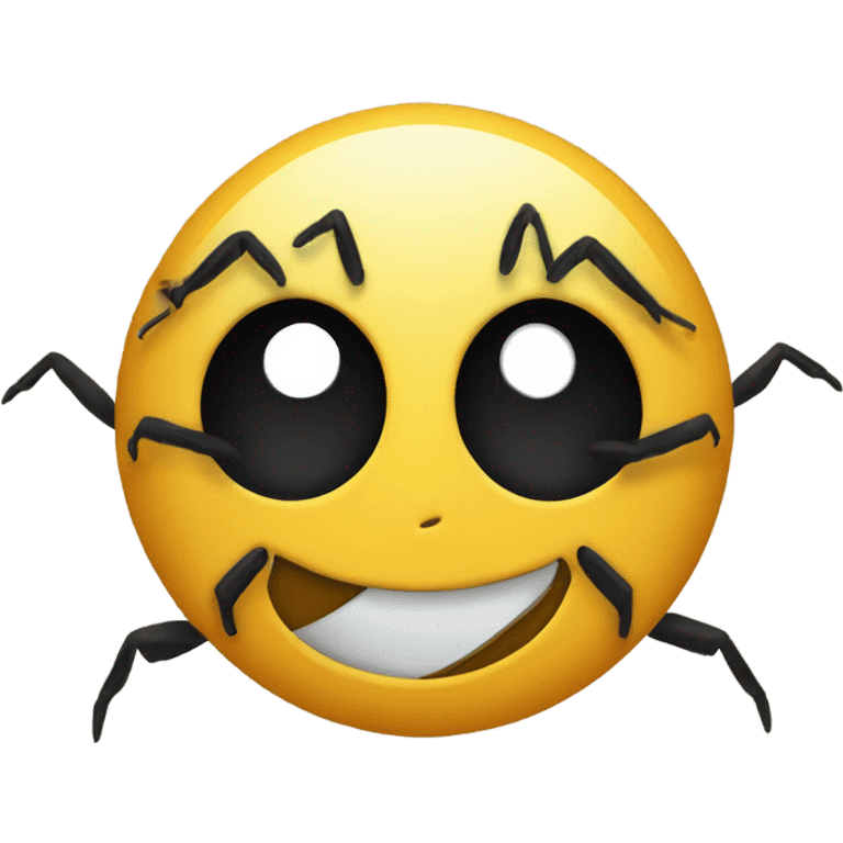 Spider smiley face emoji