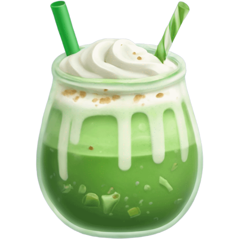 Iced Matcha Latte  emoji