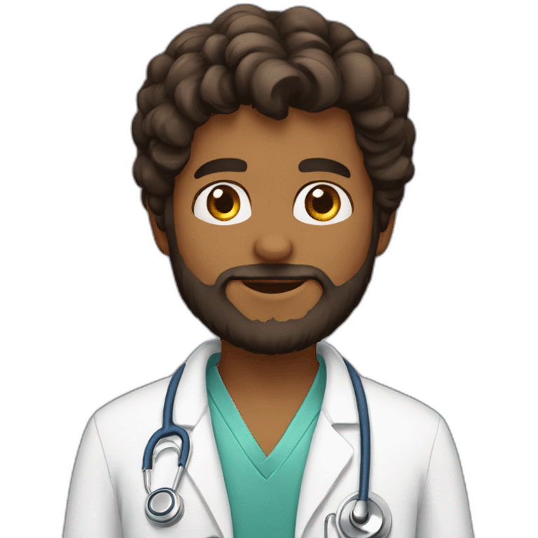 Boy-beard-doctor-with-owl emoji