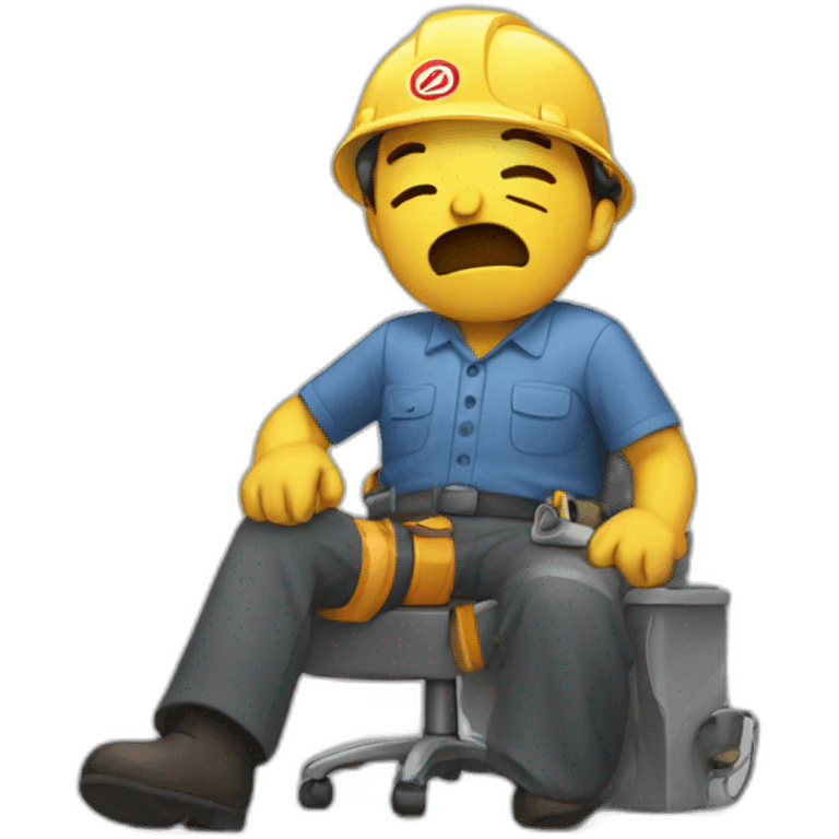 tired worker emoji