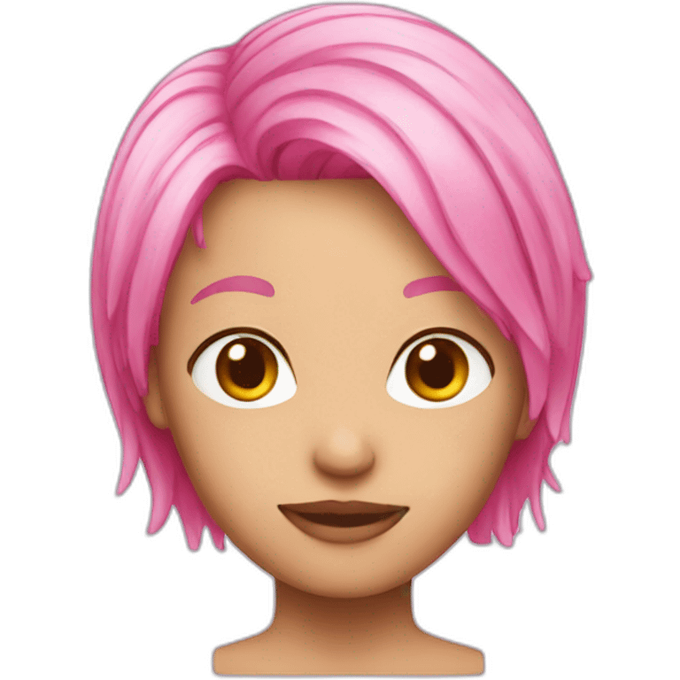 pink hair emoji