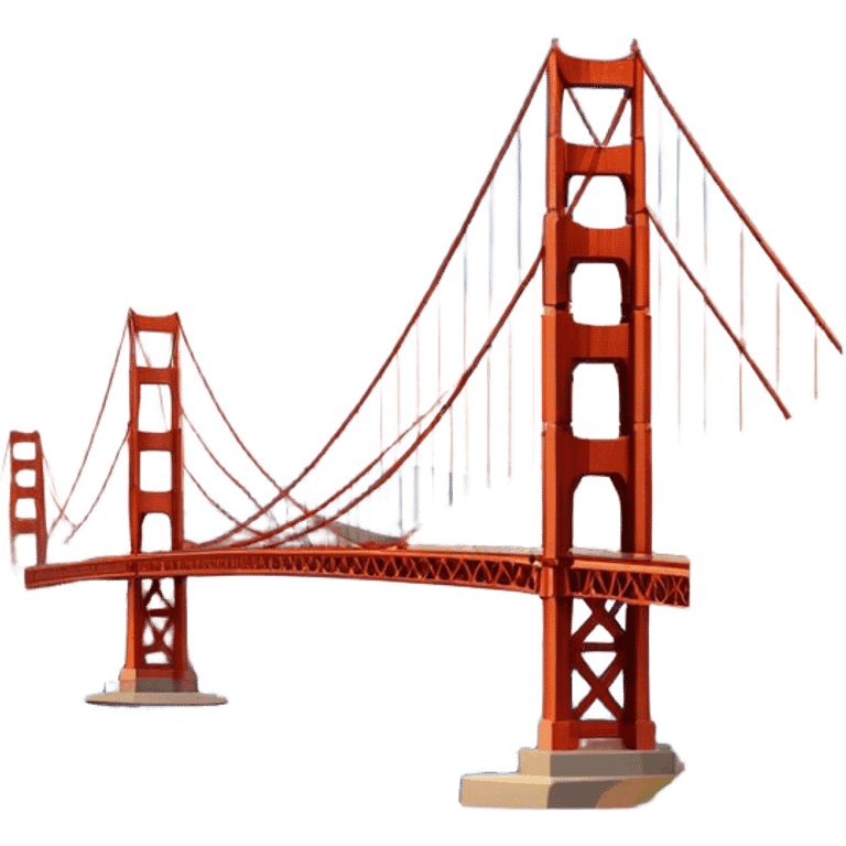 Cinematic Realistic Golden Gate Bridge Emoji emoji